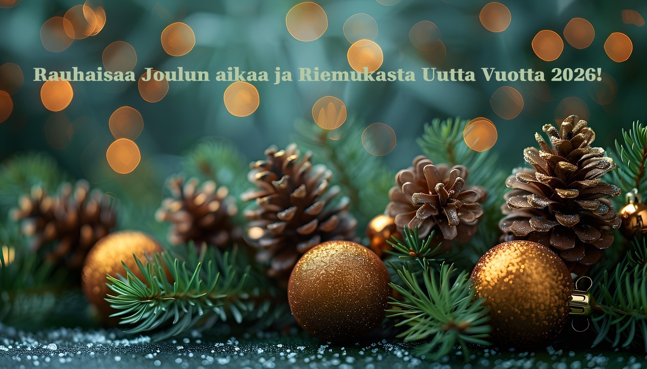 Rauhaisaa Joulun aikaa ja Riemukasta Uutta Vuotta 2026!